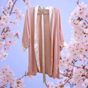 Vintage Victoria’s Secret Robe, Pink with White Detail, One Size